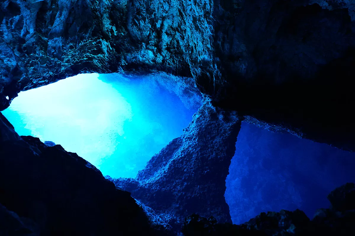 The Blue cave on the island of Bisevo